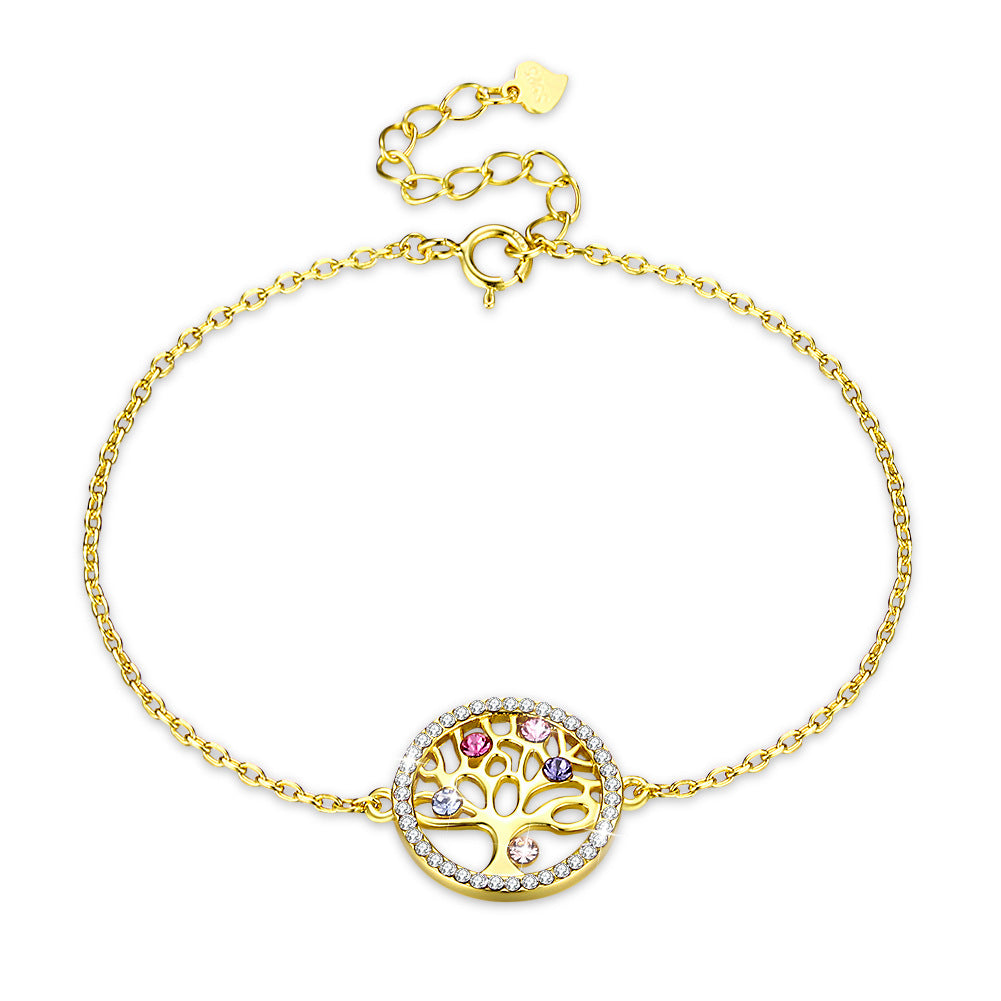 925 Sterling Silver Crystal Life Tree Bracelets For Women Party Gift About Long Bracelet Fashion Jewelry SVH241 925 Sterling Silver Crystal Life Tree Bracelets For Women Party Gift About Long Bracelet Fashion Jewelry SVH241